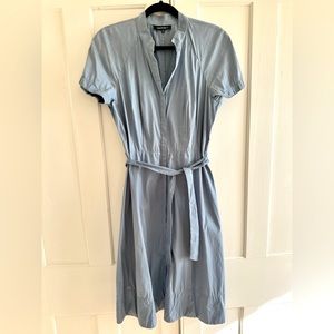 Lafayette 148 Blue Shirtdress with Belt